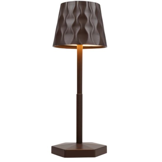 Brūna LED galda lampa